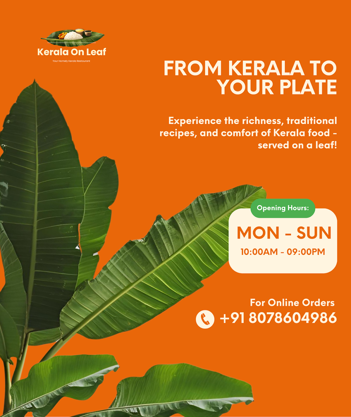 Kerala On Leaf