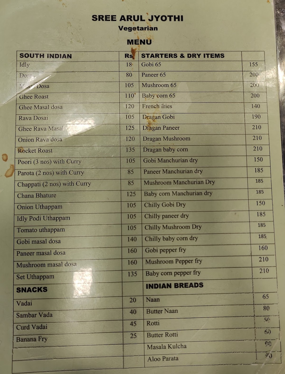 Sree Arul Jyothi (Veg Restaurant) photo 4